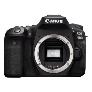 L'appareil photo Canon EOS 90D est un reflex numérique APS-C polyvalent, équipé d'un capteur CMOS de 32,5 mégapixels, d'un système autofocus à 45 points croisés, capable de filmer en 4K sans recadrage avec AF continu. Il offre une prise de vue en rafale jusqu'à 10 images par seconde, un écran tactile inclinable et une connectivité Wi-Fi et Bluetooth intégrée.