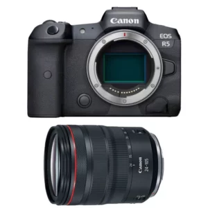 Appareil photo hybride Canon Eos R5 et objectif Rf 24-105mm L Is Usm