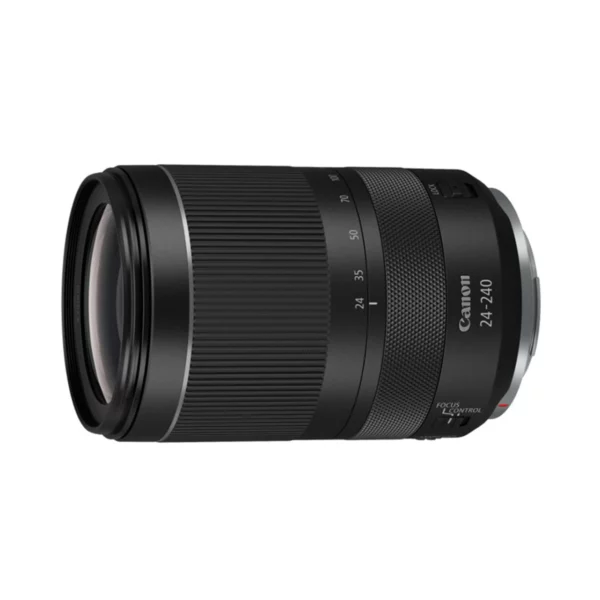 Le Canon RF 24-240 mm F/4-6.3 IS USM est un objectif polyvalent conçu pour les appareils photo sans miroir Canon EOS R. Il offre une plage focale étendue, idéale pour une variété de sujets, avec une stabilisation d'image intégrée pour des photos nettes à main levée.