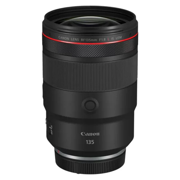 Canon RF 135mm f/1.8L IS USM : Téléobjectif haut de gamme pour appareils photo hybrides Canon EOS R. Offre une ouverture rapide f/1.8, stabilisation d'image IS, et qualité optique exceptionnelle pour les portraits et la photographie en faible lumière.